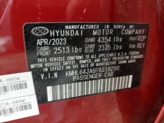 Photo 12 VIN: KMHL64JA6PA318280 - HYUNDAI SONATA SEL 