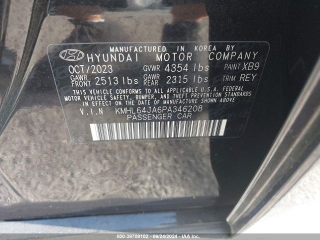 Photo 8 VIN: KMHL64JA6PA346208 - HYUNDAI SONATA 