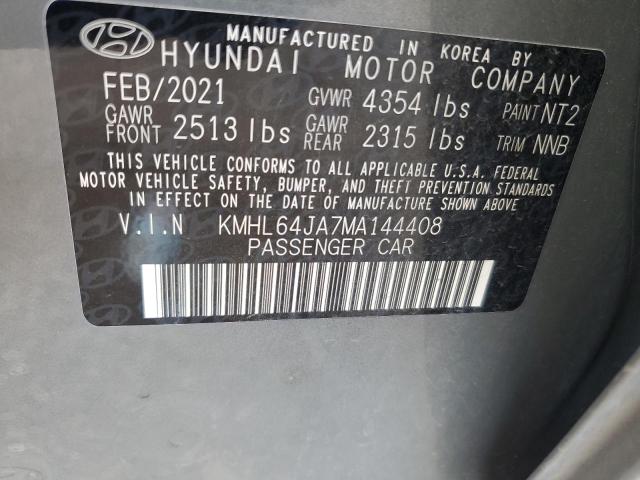 Photo 11 VIN: KMHL64JA7MA144408 - HYUNDAI SONATA SEL 