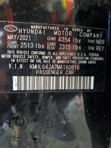 Photo 11 VIN: KMHL64JA7MA160916 - HYUNDAI SONATA SEL 