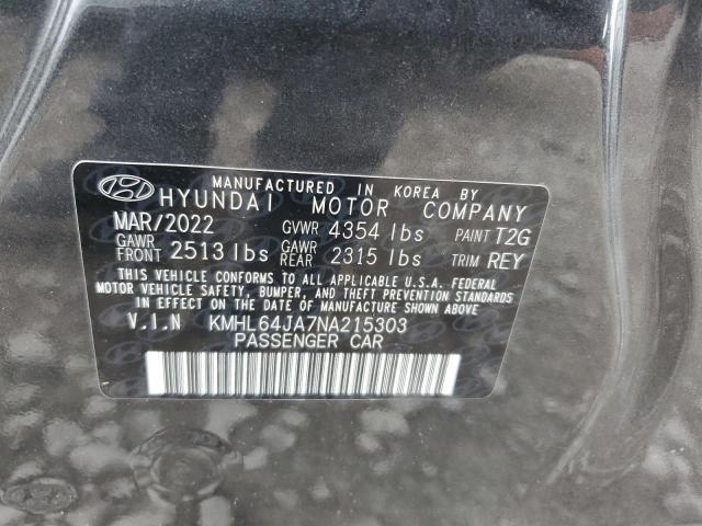 Photo 12 VIN: KMHL64JA7NA215303 - HYUNDAI SONATA 