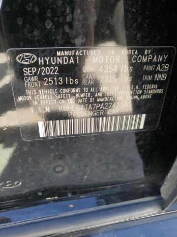 Photo 11 VIN: KMHL64JA7PA274158 - HYUNDAI SONATA SEL 