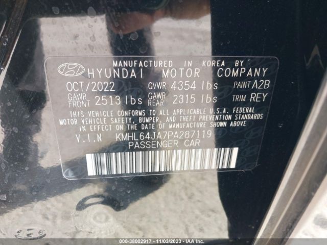 Photo 8 VIN: KMHL64JA7PA287119 - HYUNDAI SONATA 