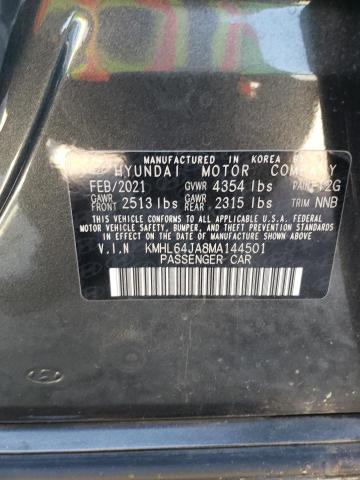 Photo 11 VIN: KMHL64JA8MA144501 - HYUNDAI SONATA SEL 