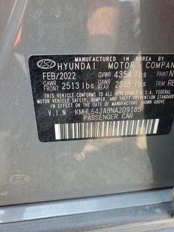 Photo 11 VIN: KMHL64JA8NA209185 - HYUNDAI SONATA SEL 