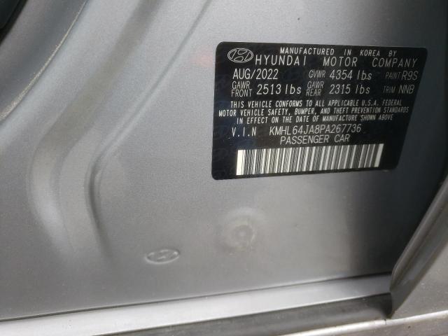 Photo 12 VIN: KMHL64JA8PA267736 - HYUNDAI SONATA SEL 