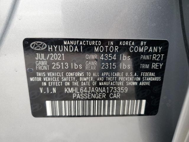 Photo 11 VIN: KMHL64JA9NA173359 - HYUNDAI SONATA SEL 