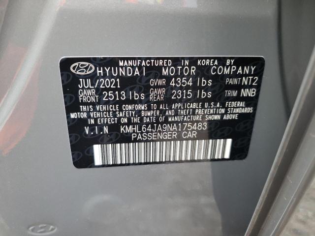 Photo 9 VIN: KMHL64JA9NA175483 - HYUNDAI SONATA SEL 