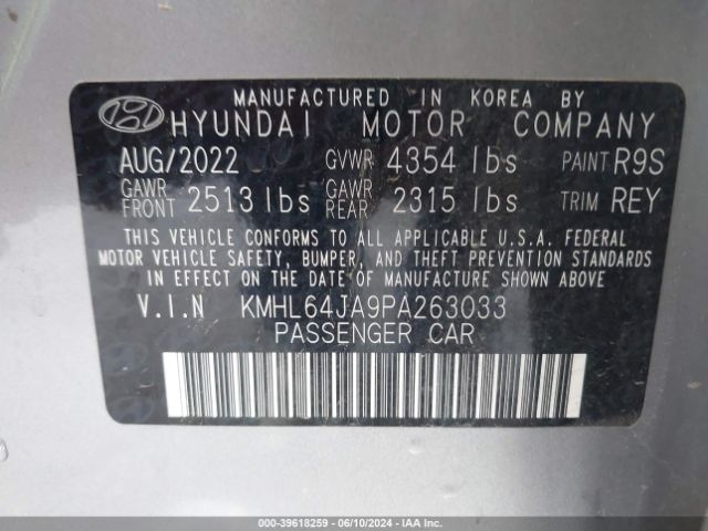 Photo 8 VIN: KMHL64JA9PA263033 - HYUNDAI SONATA 