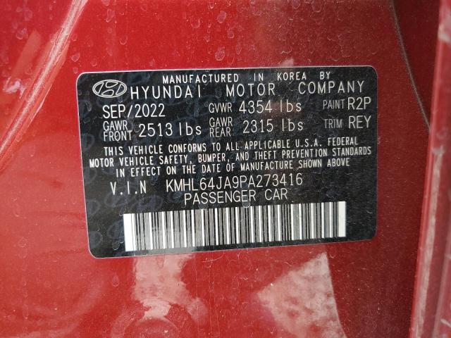 Photo 12 VIN: KMHL64JA9PA273416 - HYUNDAI SONATA 