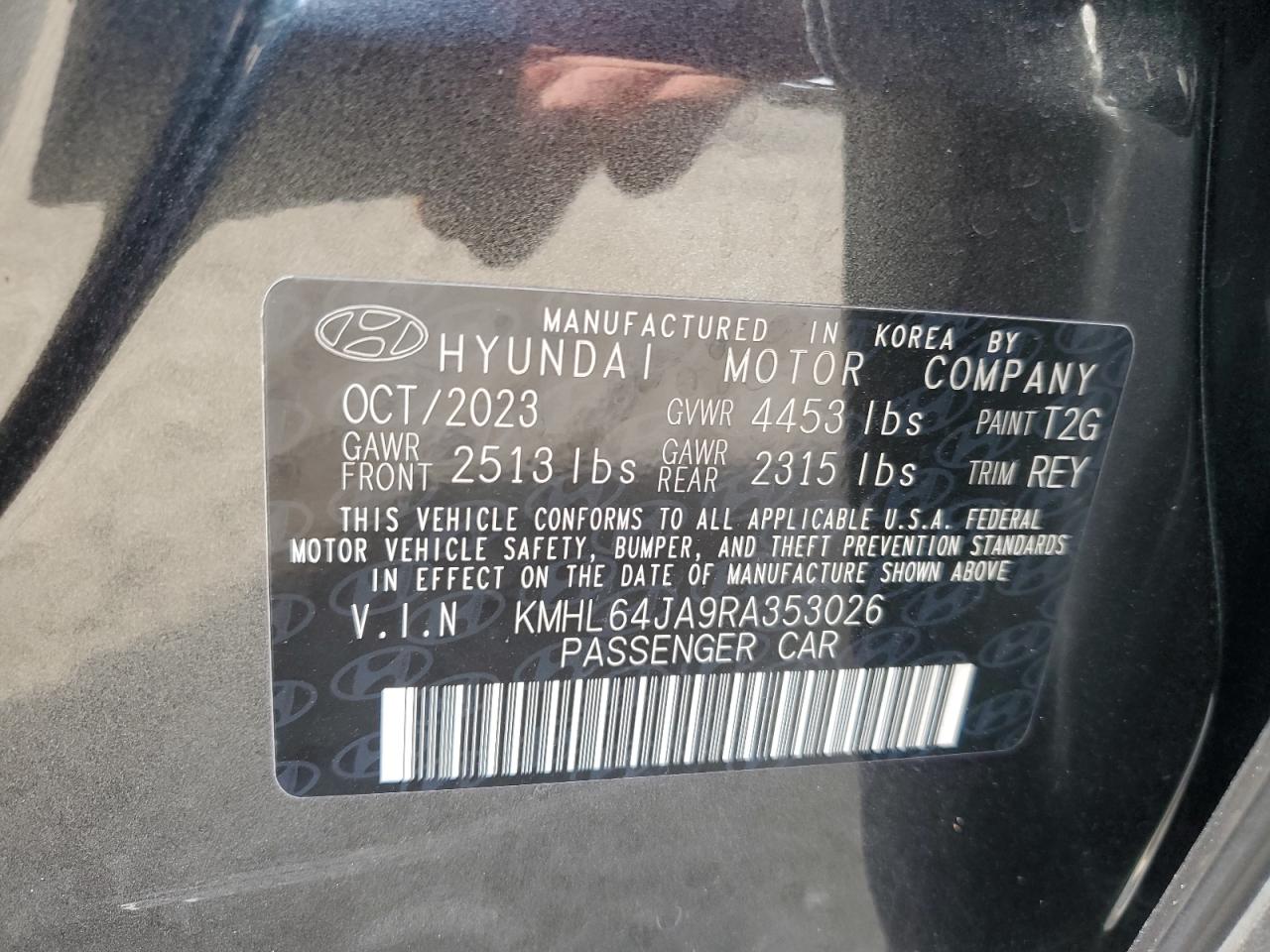 Photo 11 VIN: KMHL64JA9RA353026 - HYUNDAI SONATA 