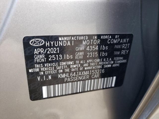 Photo 11 VIN: KMHL64JAXMA153216 - HYUNDAI SONATA 