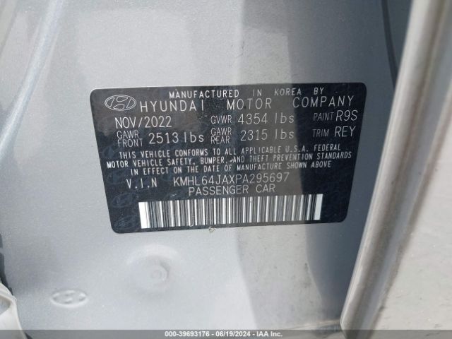 Photo 8 VIN: KMHL64JAXPA295697 - HYUNDAI SONATA 