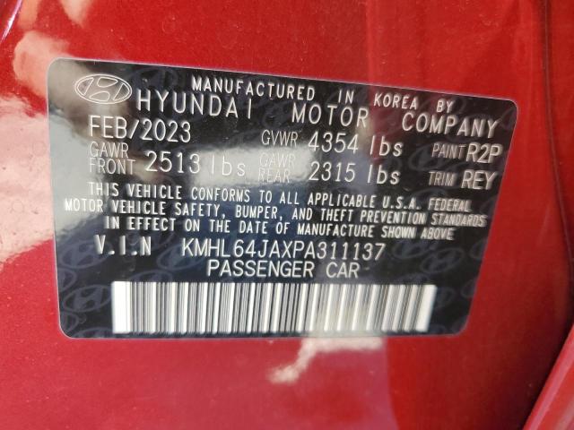 Photo 12 VIN: KMHL64JAXPA311137 - HYUNDAI SONATA SEL 