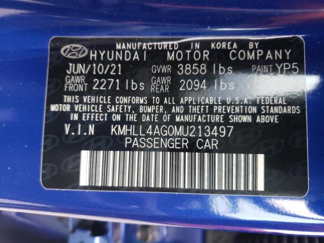 Photo 9 VIN: KMHLL4AG0MU213497 - HYUNDAI ELANTRA SE 