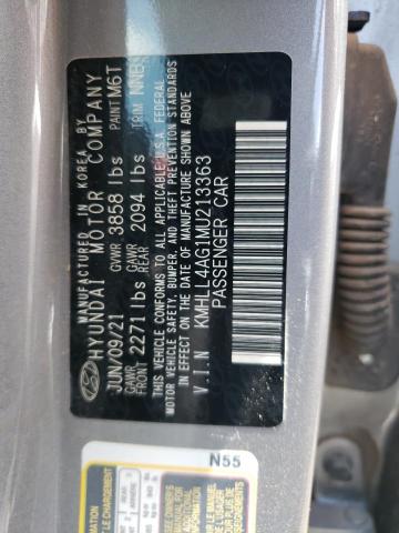 Photo 11 VIN: KMHLL4AG1MU213363 - HYUNDAI ELANTRA SE 