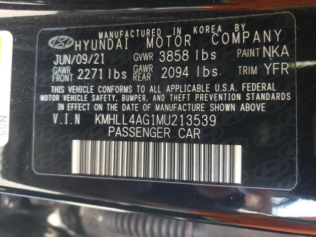 Photo 9 VIN: KMHLL4AG1MU213539 - HYUNDAI ELANTRA SE 