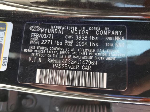 Photo 12 VIN: KMHLL4AG2MU147969 - HYUNDAI ELANTRA SE 