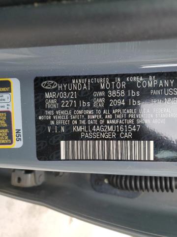 Photo 11 VIN: KMHLL4AG2MU161547 - HYUNDAI ELANTRA 