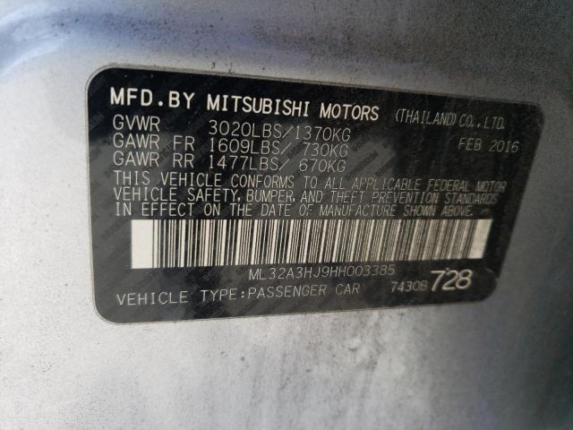 Photo 11 VIN: KMHLL4AG2MU195732 - MITSUBISHI MIRAGE 