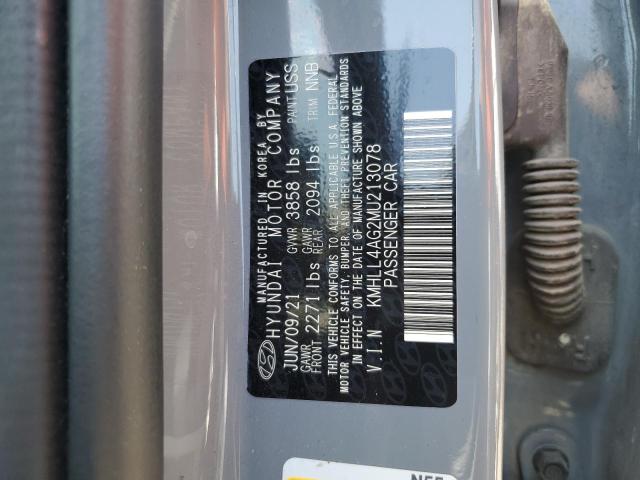 Photo 11 VIN: KMHLL4AG2MU213078 - HYUNDAI ELANTRA SE 