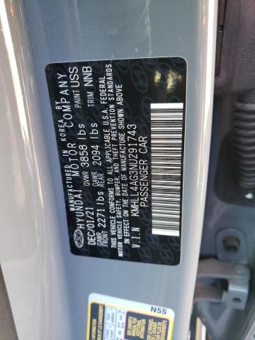 Photo 12 VIN: KMHLL4AG3NU291743 - HYUNDAI ELANTRA 