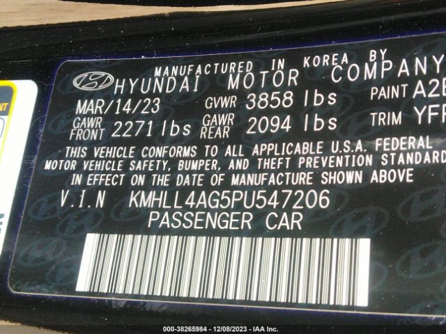 Photo 8 VIN: KMHLL4AG5PU547206 - HYUNDAI ELANTRA 