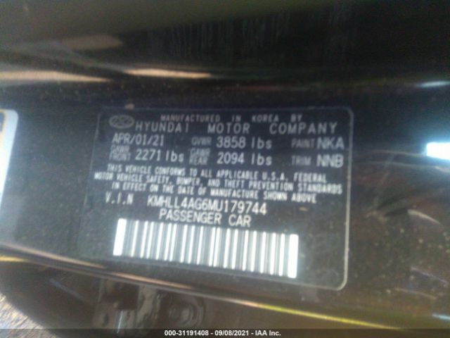 Photo 8 VIN: KMHLL4AG6MU179744 - HYUNDAI ELANTRA 