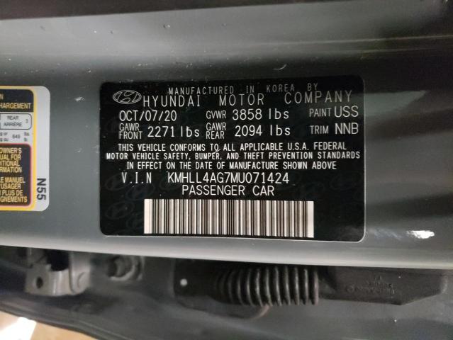 Photo 12 VIN: KMHLL4AG7MU071424 - HYUNDAI ELANTRA SE 