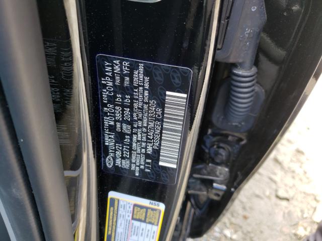 Photo 9 VIN: KMHLL4AG7MU133405 - HYUNDAI ELANTRA SE 