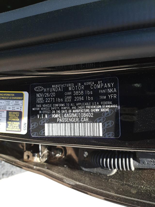 Photo 9 VIN: KMHLL4AG8MU108402 - HYUNDAI ELANTRA SE 