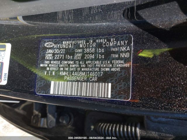 Photo 8 VIN: KMHLL4AG8MU146017 - HYUNDAI ELANTRA 