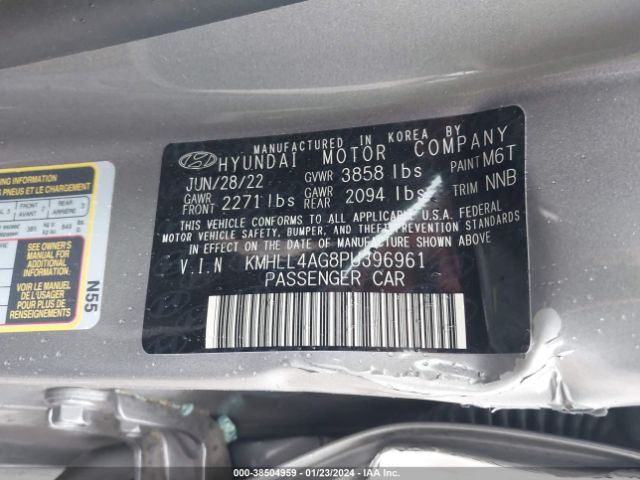 Photo 8 VIN: KMHLL4AG8PU396961 - HYUNDAI ELANTRA 