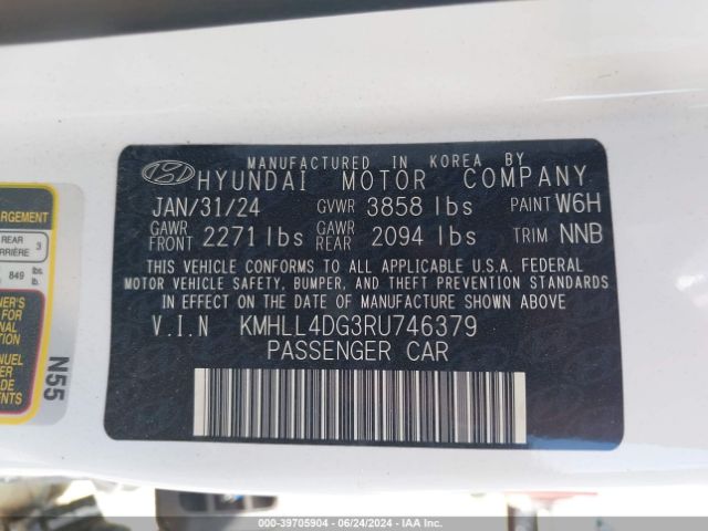 Photo 8 VIN: KMHLL4DG3RU746379 - HYUNDAI ELANTRA 