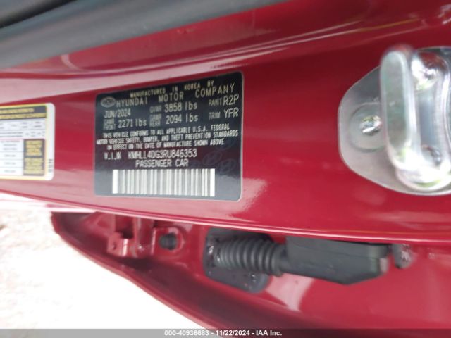 Photo 8 VIN: KMHLL4DG3RU846353 - HYUNDAI ELANTRA 