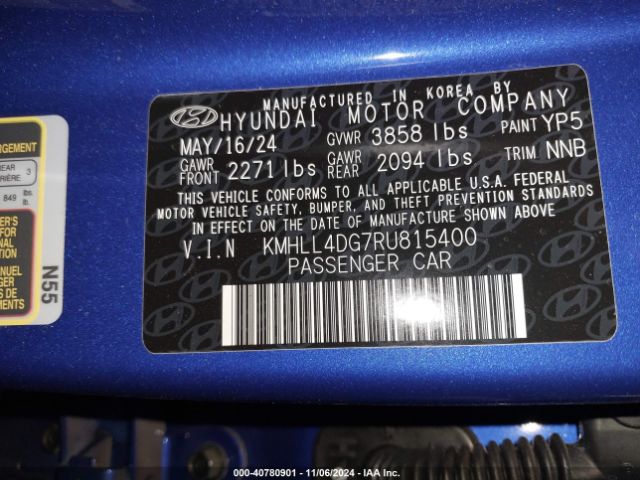 Photo 8 VIN: KMHLL4DG7RU815400 - HYUNDAI ELANTRA 