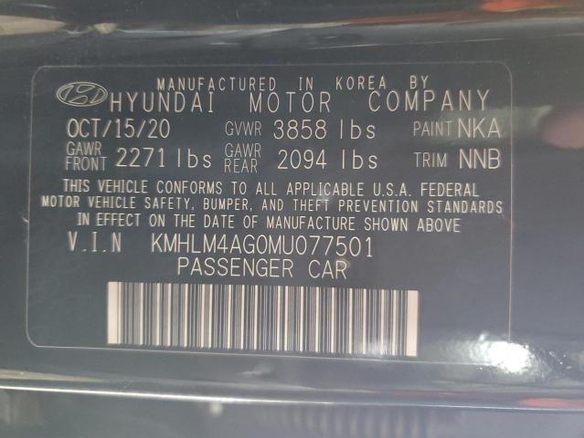 Photo 11 VIN: KMHLM4AG0MU077501 - HYUNDAI ELANTRA 