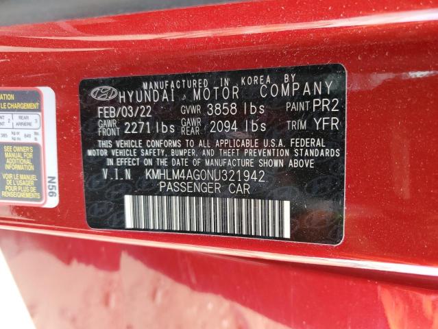 Photo 12 VIN: KMHLM4AG0NU321942 - HYUNDAI ELANTRA SE 