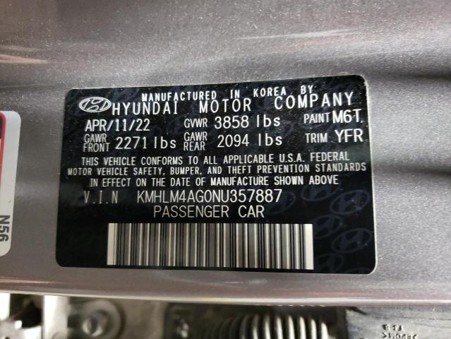 Photo 11 VIN: KMHLM4AG0NU357887 - HYUNDAI ELANTRA SE 