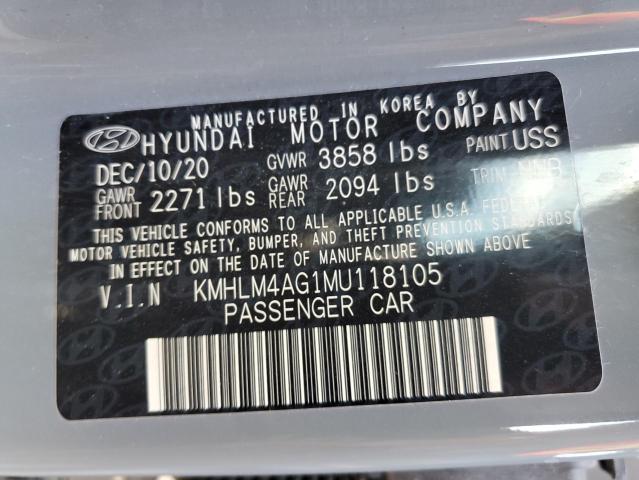 Photo 9 VIN: KMHLM4AG1MU118105 - HYUNDAI ELANTRA SE 