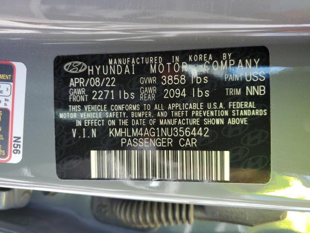 Photo 11 VIN: KMHLM4AG1NU356442 - HYUNDAI ELANTRA 