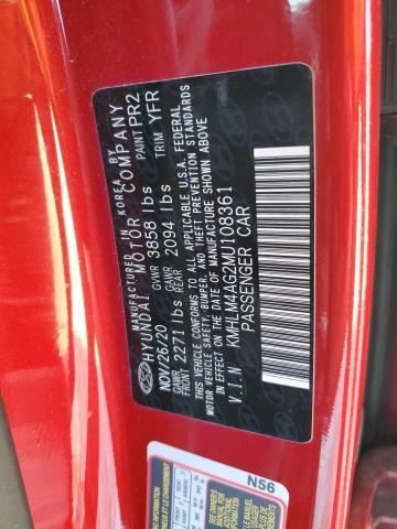 Photo 11 VIN: KMHLM4AG2MU108361 - HYUNDAI ELANTRA SE 