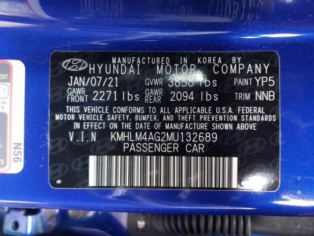 Photo 9 VIN: KMHLM4AG2MU132689 - HYUNDAI ELANTRA SE 