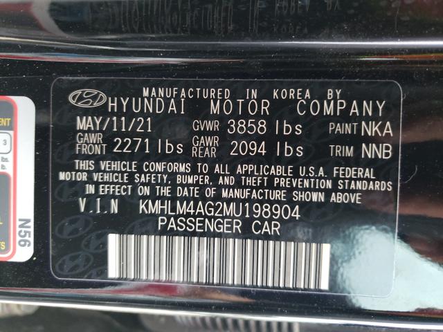 Photo 9 VIN: KMHLM4AG2MU198904 - HYUNDAI ELANTRA SE 