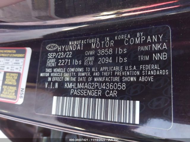 Photo 8 VIN: KMHLM4AG2PU436058 - HYUNDAI ELANTRA 