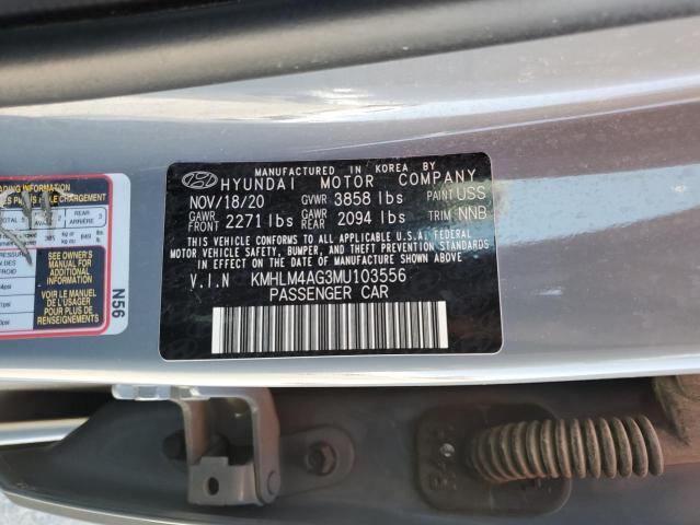 Photo 12 VIN: KMHLM4AG3MU103556 - HYUNDAI ELANTRA SE 