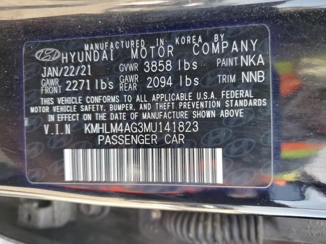 Photo 12 VIN: KMHLM4AG3MU141823 - HYUNDAI ELANTRA SE 