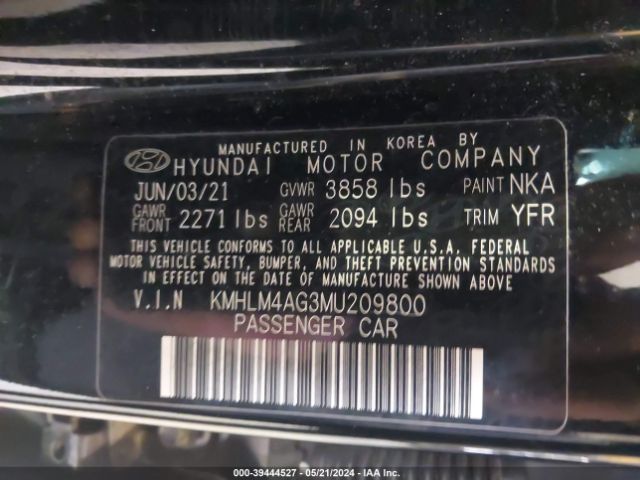 Photo 8 VIN: KMHLM4AG3MU209800 - HYUNDAI ELANTRA 