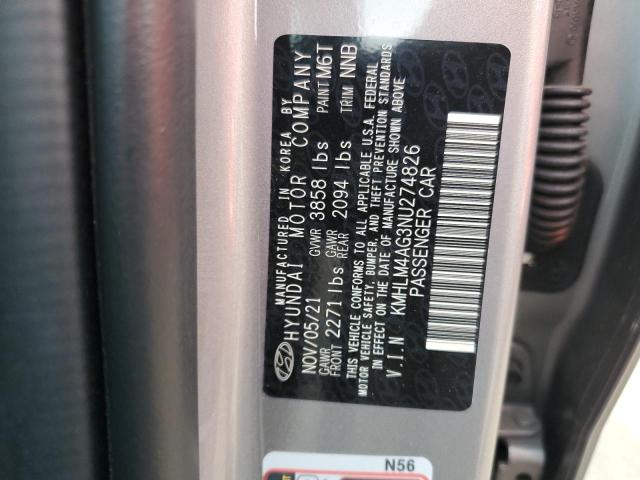 Photo 12 VIN: KMHLM4AG3NU274826 - HYUNDAI ELANTRA SE 