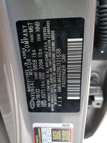 Photo 9 VIN: KMHLM4AG3NU331638 - HYUNDAI ELANTRA SE 